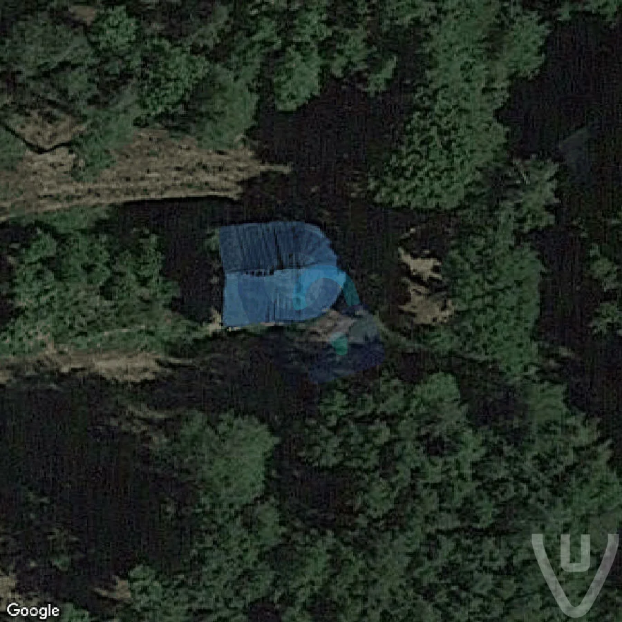 Chapelle bleue dans la forêt abandoned location in Ile-de-France, Ile-de-France, France - Chapel for urban exploration