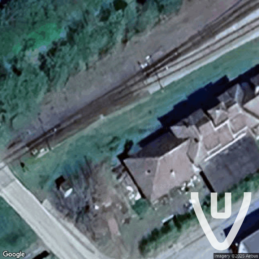 Abandoned house with cars