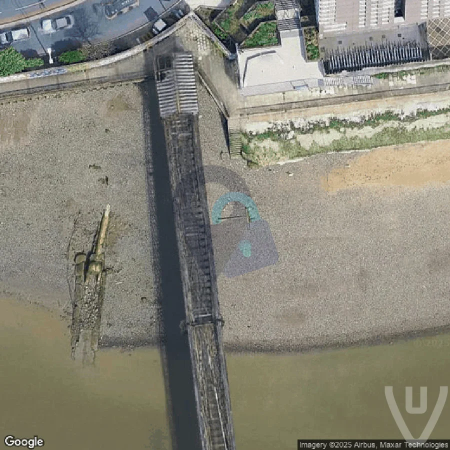 Woolwich Pier abandoned location in England, England, United Kingdom - Pier for urban exploration