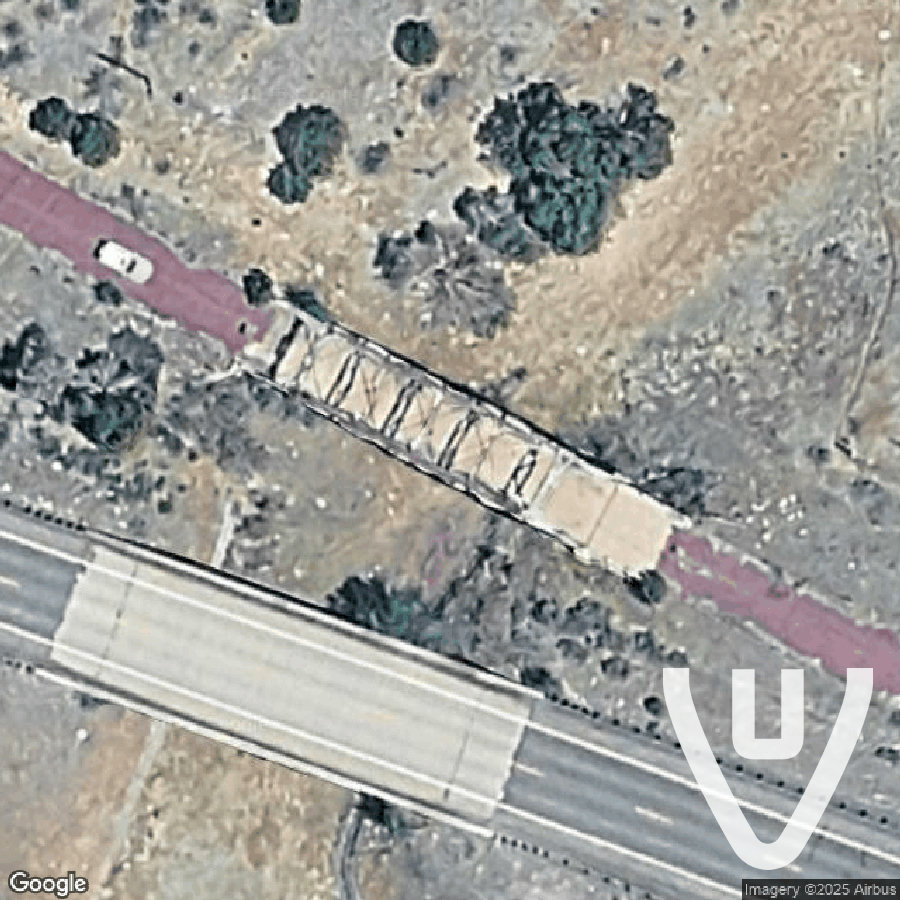 Flag Bridge abandoned location in Arizona, Arizona, United States - Bridge for urban exploration