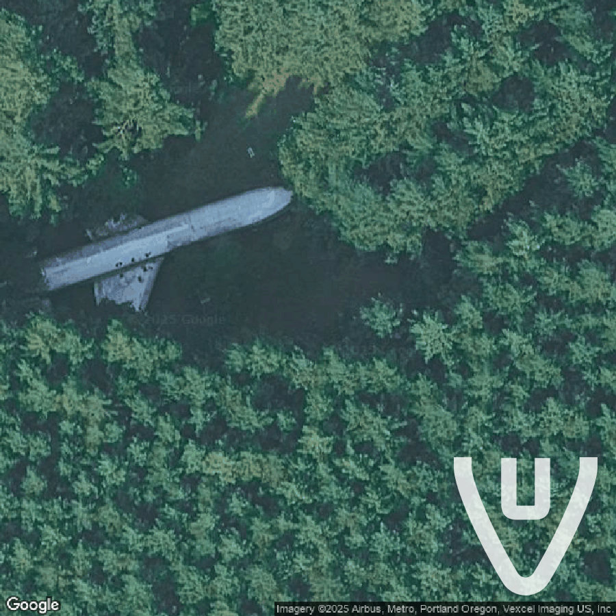 Airplane in the Woods abandoned location in Oregon, Oregon, United States - Airplane for urban exploration