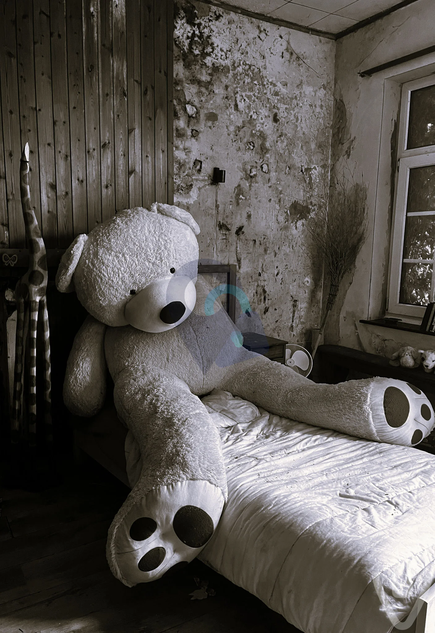 House with the pink teddybear urban exploration location in Belgium - Image 2