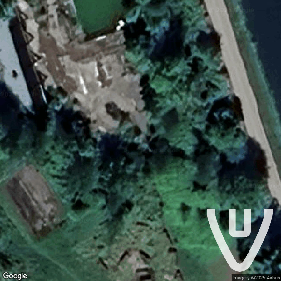 Swimming pool along the canal