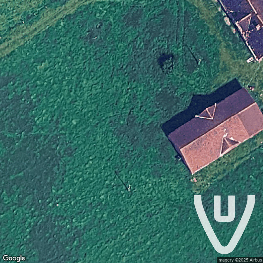 Maison avec atelier bleu