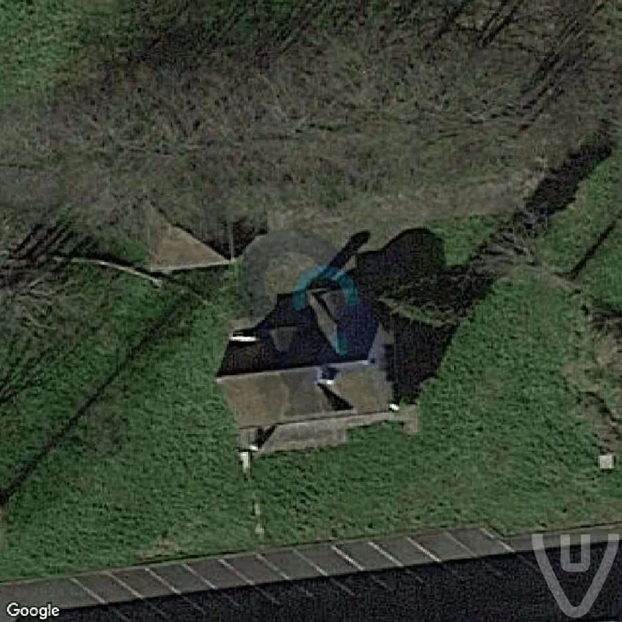 White house on the prairy abandoned location in Flanders, Flanders, Belgium - House for urban exploration