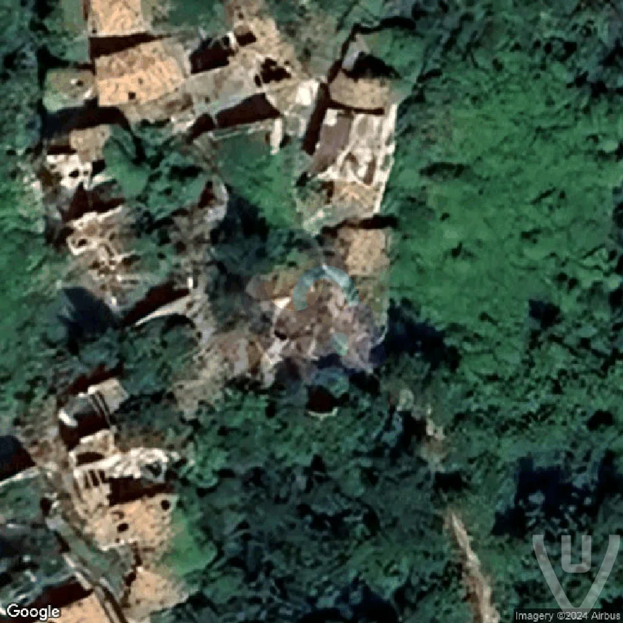 Notte del villaggio abbandonato