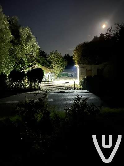 House by night