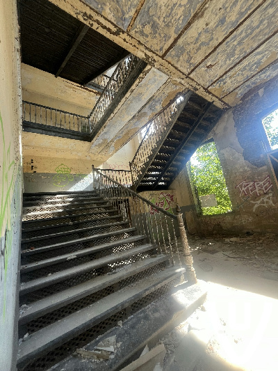 Prison & side building inside