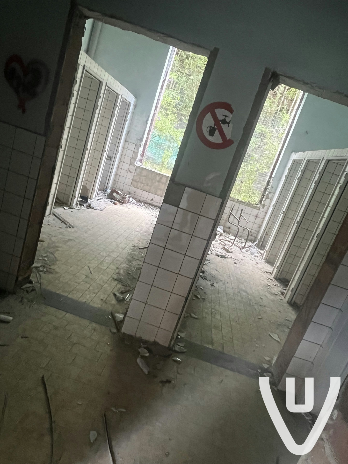 Prison & side building inside