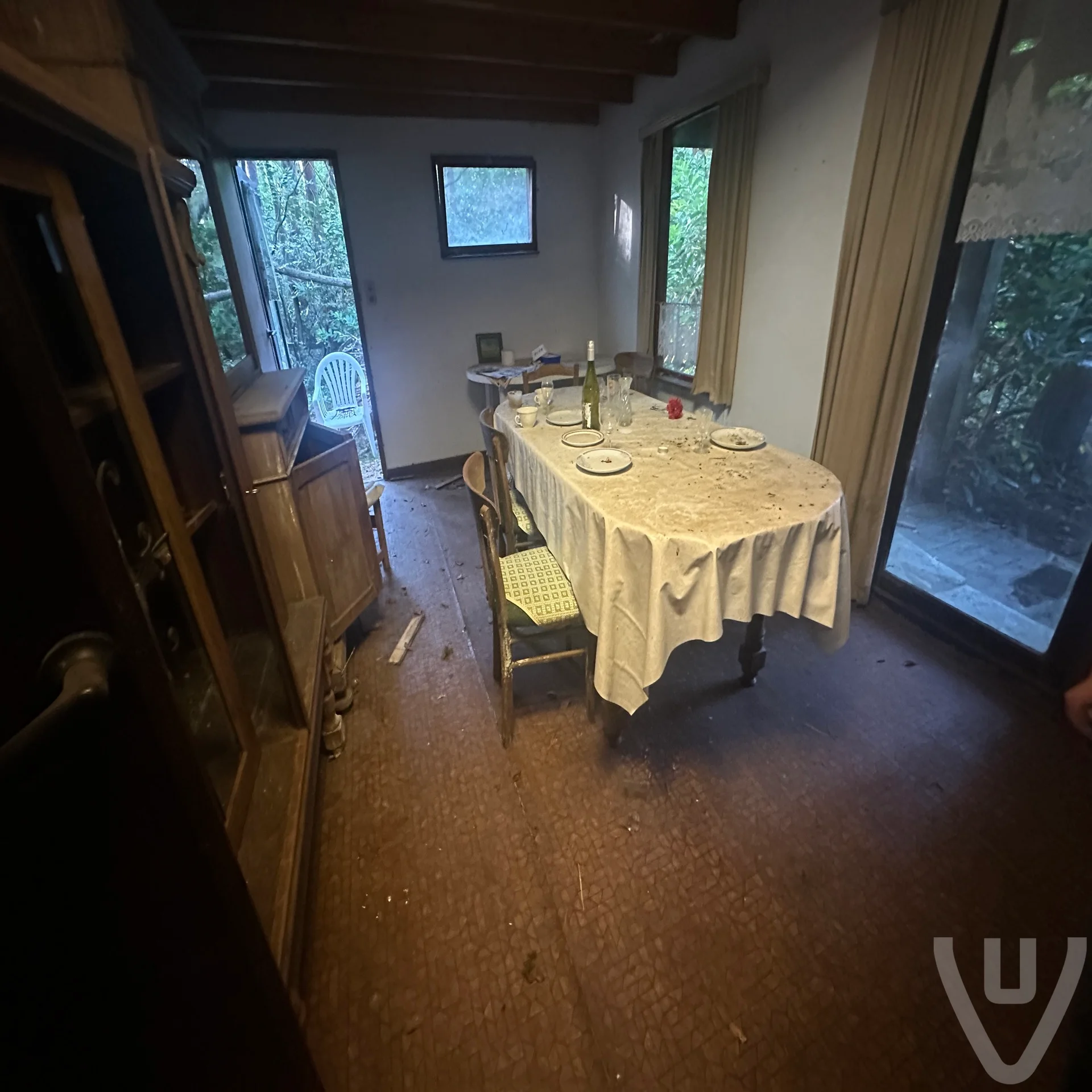 Chalet White Spiders